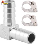 Stainless Steel 1" Hose Barb Elbow 90 Degree L Right Angle Barbed Fitting Water. Fixed Price $32.05.