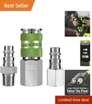 A53452fz Pro High Flow Coupler And Plug Kit 3 Piece 1/4 Npt For Spray Guns. Fixed Price $35.99.