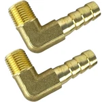 2pcs Brass 90 Degree Elbow 5/16" Hose Barb To 1/8"npt Male Barbed Fitti.... Fixed Price $13.63.