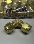 Dk-lok Brass Elbow Fittings 1/4 Tubing Swagelok Ref # B-400-9. Fixed Price $7.88.