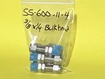 Lot Of 6 Swagelok Ss-600-11-4 Bulk Head Connector 3/8"tube X 1/4"mpt No Box. Fixed Price $99.00.