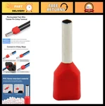 1000-pack 18 Awg Twin Wire Ferrules, Red Crimp Connectors, Tin-plated Copper Ter. Fixed Price $27.99.