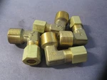 Legris (0109 08 17) 8mm X 3/8" Brass Compression Elbow Fitting - Lot Of 4. Fixed Price $29.95.