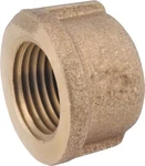 Lot Of (5) Anderson Metals 738108-04 1/4" Fpt Red Brass Threaded Pipe Caps. Fixed Price $11.69.