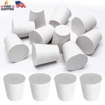 Uenhoy 10 Pcs White Solid Rubber Stoppers 4# Tapered Lab Plugs For Sealin. Fixed Price $10.91.