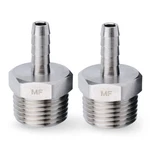 Maacflow Stainless Steel 3/8" 3/16" Barb X Male Npt, Silver. Fixed Price $14.97.