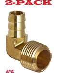 2-pack! 1/2" Barb X 1/4" Npt Male Brass 90 Elbow 07020-0804 Anderson 57020-0804. Fixed Price $15.52.