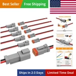 2 Pin Connector Kit Waterproof Electrical 16 Awg Male And Female Au.... Fixed Price $30.99.