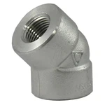 304 Stainless Steel 45 Elbow, Class 3000, 1/2 In Fnpt , 2ua63. Fixed Price $21.89.