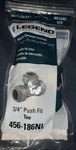 Legend 456186nl No Lead Push Fit Tee 3/4 Inch Reusable New In Package. Fixed Price $10.00.