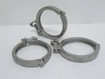 237184 Used; Mfg- 13mhhm500 Lot-3 Single Pin Heavy Duty Clamp 5"; Ss; Mixed Mfg. Fixed Price $35.64.