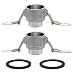 Safby 2 Pcs Type B Aluminum Global Cam And Groove Hose Fitting,4 Plug X 4 Npt. Fixed Price $44.99.