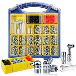Ouru 450pcs Grease Fittings Assortment Kit Zerk Sae Metric Steel Storage Box. Fixed Price $74.99.