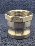 Dixon 200-a-ss: 2" Cam & Groove Type A Adapter X Female Npt, 316 Stainless Steel. Fixed Price $17.55.