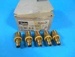 Lot Of 5 Nos Parker Push-lok Brass Connectors 31382-8-8. Fixed Price $26.00.