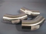 Lot Of 3 Vine Corporation Ss Long Tangent 45 Degree Elbow La-e2ks2.5. Fixed Price $69.99.
