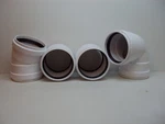 Plastic Trends 6" Pvc Coupling & Bends With Rubber Gasket (lot Of 4) Free S H. Fixed Price $70.00.