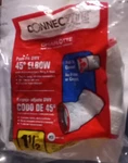 Charlotte Connectite 1-1/2" Pvc Dwv 45 Degree Elbow Push Fit Quick Attach Sc 40. Fixed Price $6.95.