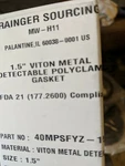 5 Ea Hfs(r) 1-1/2" 1.5" Viton Rubber Gasket Fits Sanitary Tri Clamp Ferrule. Fixed Price $13.99.
