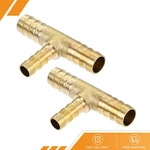 2pack Reducing Barb Hose Fitting Tee T Shape Pipe Connector Brass 3/8"x3/8"x1/4". Fixed Price $15.50.