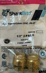2-pack Shark Bite 1/2" Brass End Stops For Pex / Copper Cpvc Pe-rt. Fixed Price $6.99.