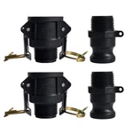 Talegen 1 Inch Camlock Fittings Type B & F Polypropylene Cam And Groove Hose .... Fixed Price $23.68.