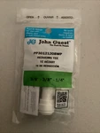 John Guest Speedfit Pp30121208wp 3/8 In X 1/4 Reducing Tee. Fixed Price $6.97.