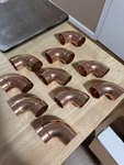 20 Elkhart Products 107c-2 1-1/2" Wrot Copper Ftg X C 90 Street Elbows. Fixed Price $250.00.