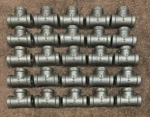 (25-pack) Pro Flo Ibtb 1/4 Fnpt Tee Class 150 Malleable Black Iron Pipe Fitting. Fixed Price $55.99.