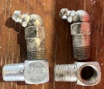 65 Qty-alemite Fittings 45* And 145 Qty Adapters 1/8 Npt-industrial. Fixed Price $105.00.