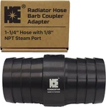 Cosmostar 1-1/4" Radiator Hose Barb Coupler Adapter With 1/8" Npt Steam Port For. Fixed Price $30.21.