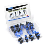 Tailonz Pneumatic 1/4 Inch Od/6mm Od Push To Connect 1/4"od/6mm Od, Blue. Fixed Price $18.00.
