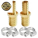 Uenede 2pcs Brass 5/16" To 5/8" Od Barb Reducer Barbed Hose 5/16"-5/8",. Fixed Price $14.98.