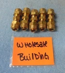 Parker Tube Fitting 62c-3 Compression Union, 3/16" Size, (lot Of 5). Fixed Price $10.00.