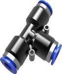 Push-to-connect Air Line Tube Fittings 4mm Or 5/32" Tee Union, Copper. Fixed Price $18.86.