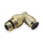 Push-fit Elbow Fitting, 3/8 In Tube Size, Brass, Silver, 10 Pk, 6mn12. Fixed Price $50.19.