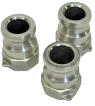 (lot Of 3) Dixon 100-a-ss Cam & Groove 1" Stainless Steel Adapter. Fixed Price $44.99.