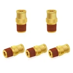Siptenk 3/8" Dot Brass Push To Connect Air Line Fittings 5 Pcs, Od Tube .... Fixed Price $26.38.