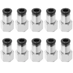 Qwork - 10 Pack Pneumatic Push To Connect Air Fittings, 1/4 1/4" Npt, Od. Fixed Price $13.31.