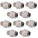 John Guest Pi011223s Straight Male Adapter, 3/8 " X 3/8" Npft Sealed Bag Of 10. Fixed Price $28.00.