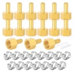 Gasher 15pcs Air Hose Fittings 1/4" Barb X Fnpt With Clamp. Fixed Price $16.47.