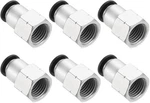 Patikil Push To Connect Fittings, 4 Pcs 8mm Od Tube X 1/4npt, Silver Tone. Fixed Price $17.81.