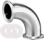 Beduan Elbow 90 Degree 1-1/2" Tube Od Stainless Steel 38mm, Silver. Fixed Price $17.25.