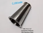 Vne 4"x2-1/2" Concentric Reducer 304 Stainless Steel (used).. Fixed Price $35.05.