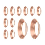 Uxcell 12pcs Copper Flare Gasket, Fit For 3/8" Tube Size, 45 3/8 Inch,. Fixed Price $9.68.