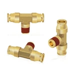 Siptenk 3/8" Od Tube X 1/4" Npt Thread Tee Union Dot Air Fittings 3pcs, 3/8 I.... Fixed Price $35.21.