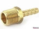 5/16" Barb X 3/8 Npt Male Brass Hose Fitting Air Gas Fuel Water, Interstate Fm65. Fixed Price $8.32.