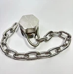 Salco Tank Car Nitronic Ss Hex Head 2 Male Npt Pipe Plug Cap 18 Safety Chain. Fixed Price $47.50.
