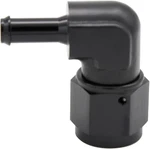 Aluminum 90 Degree 8an Female Swivel To 5/16" Push On Hose Barb Fitting Adapter. Fixed Price $26.72.