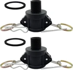 2pcs Camlock Fittings Poly Npt B-150 1-1/2" Type B Standard 1.5 Inch. Fixed Price $21.74.